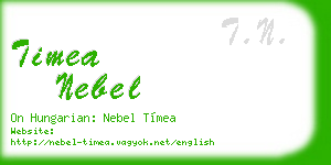 timea nebel business card